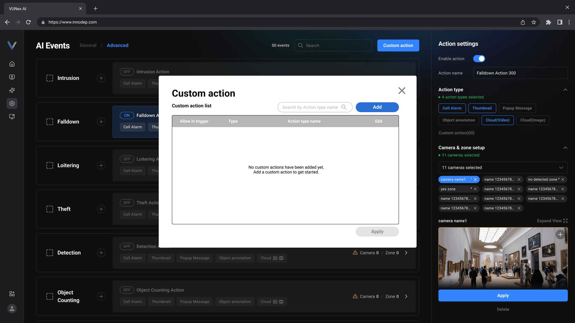 커스텀 액션 레이어