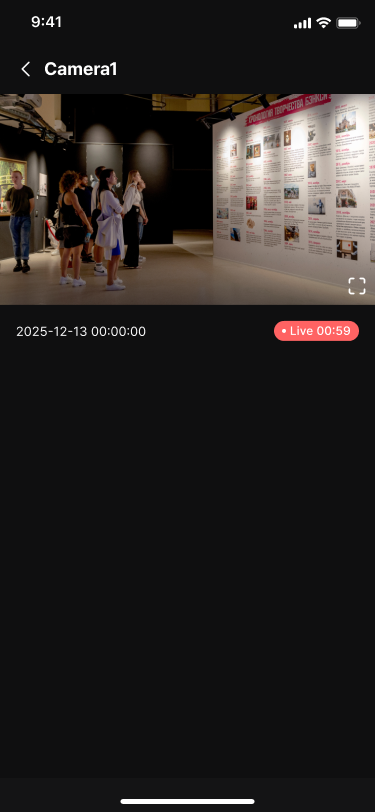 실시간 영상을 확인하세요.